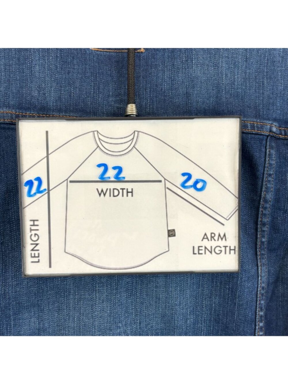Wrangler Womens Large Denim Shirt Jacket Button-Up Blue Jean Stretch Western - Picture 6 of 6